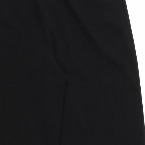 PRETTYLITTLETHING Womens Black  Polyester Capri Trousers Size 14 L22 in Regular Zip
