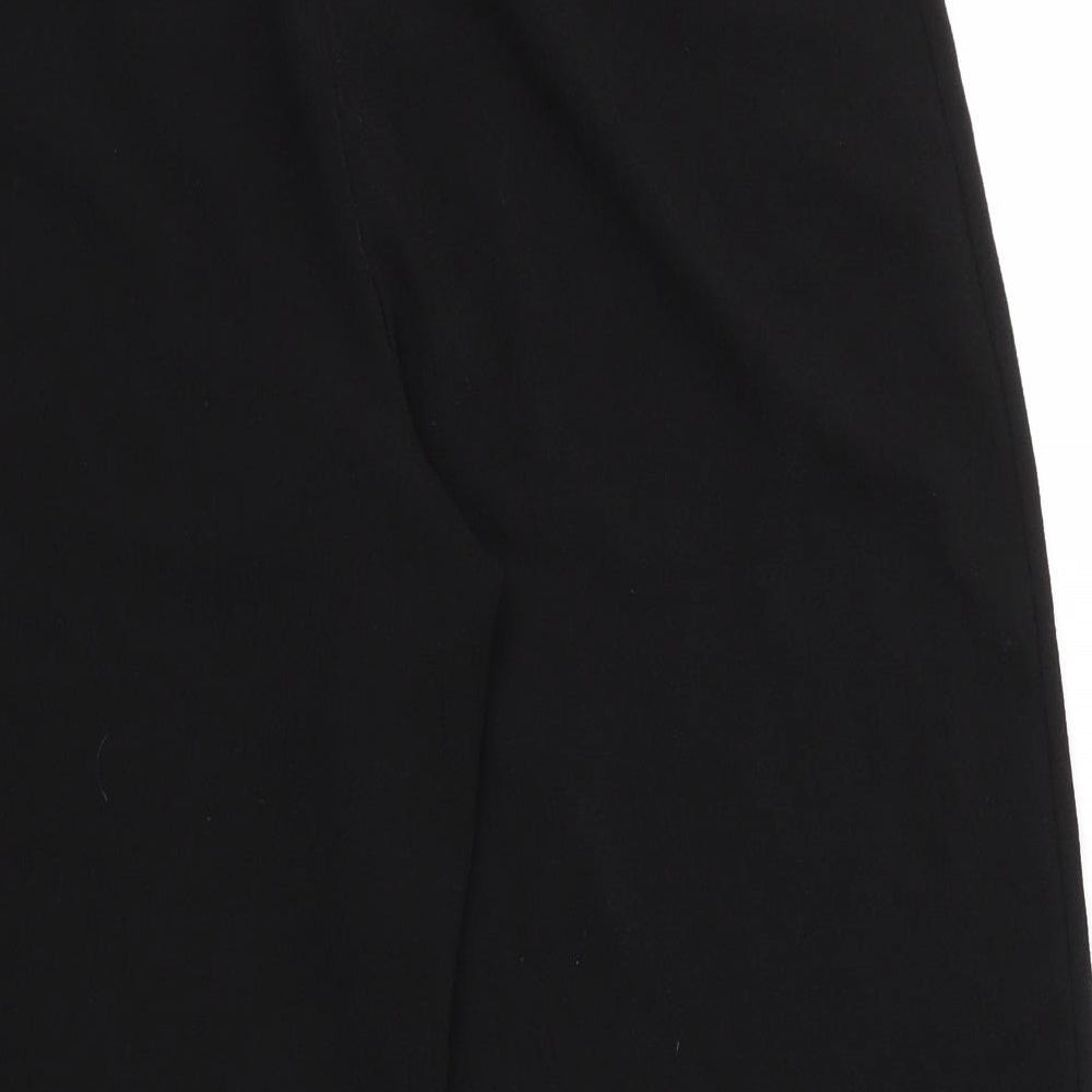 PRETTYLITTLETHING Womens Black  Polyester Capri Trousers Size 14 L22 in Regular Zip