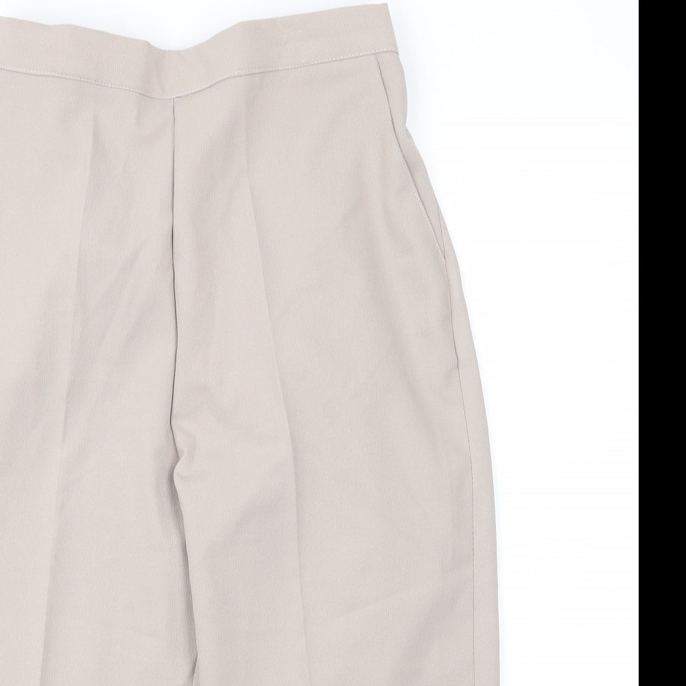 Preworn Womens Beige  Polyester Capri Trousers Size 16  Regular