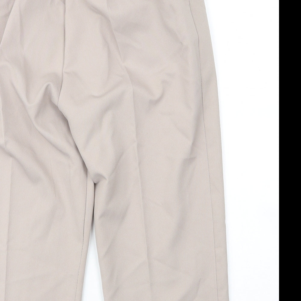 Preworn Womens Beige  Polyester Capri Trousers Size 16  Regular