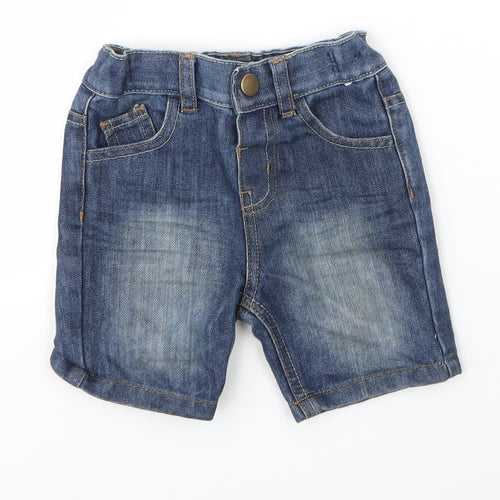 Primark Baby Blue  Cotton Capri Jeans Size 12 Months  Button