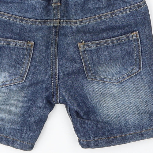 Primark Baby Blue  Cotton Capri Jeans Size 12 Months  Button