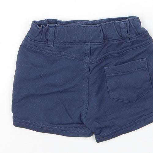 M&S Baby Blue  Cotton Capri Leggings Size 0-3 Months  Drawstring