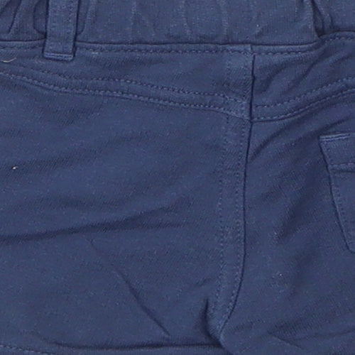 M&S Baby Blue  Cotton Capri Leggings Size 0-3 Months  Drawstring