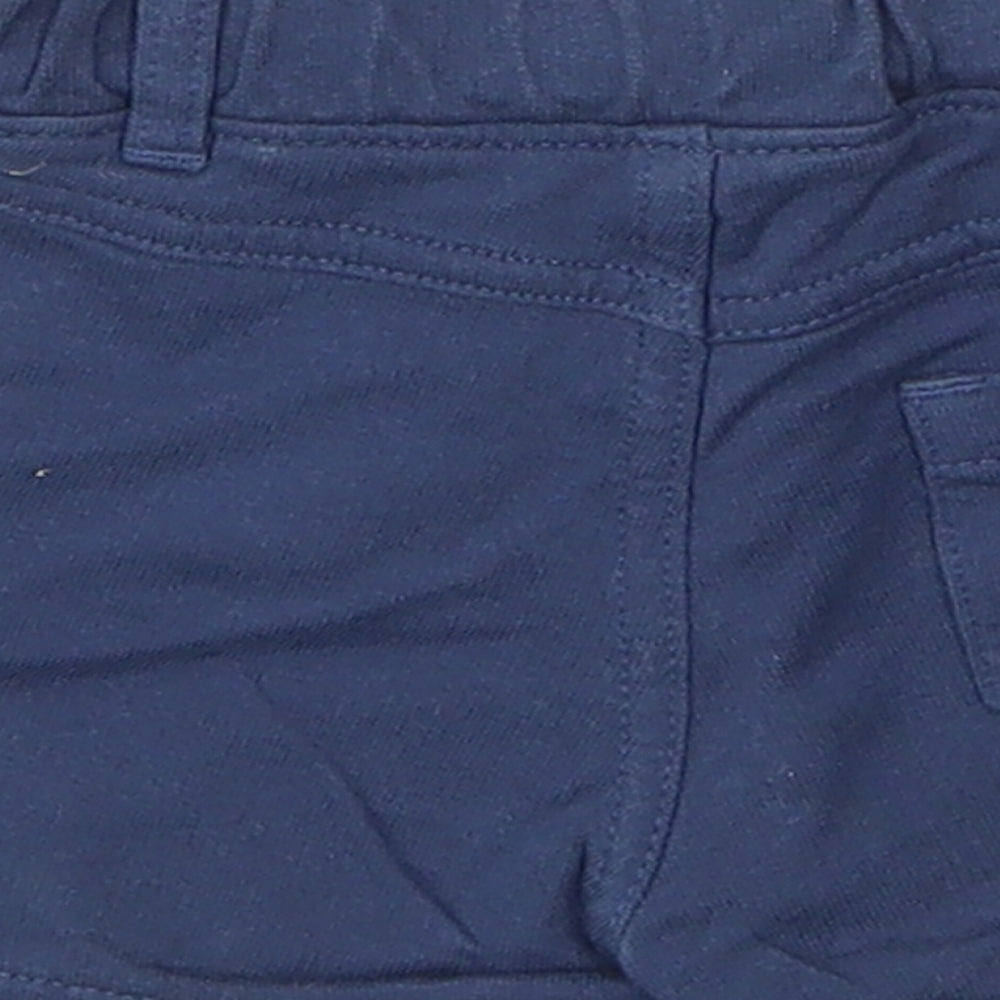 M&S Baby Blue  Cotton Capri Leggings Size 0-3 Months  Drawstring