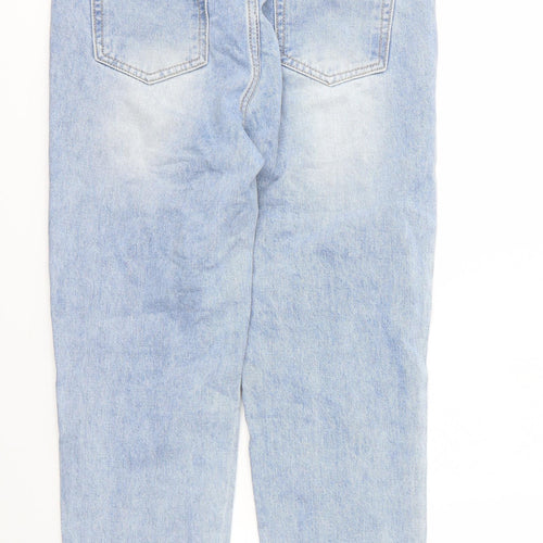 Monday Womens Blue  Cotton Mom Jeans Size S L24 in Regular Zip