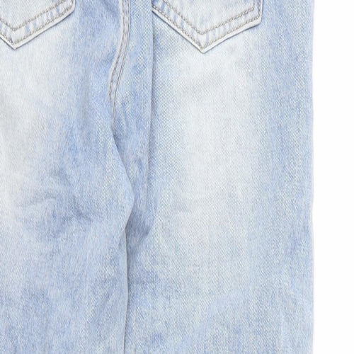 Monday Womens Blue  Cotton Mom Jeans Size S L24 in Regular Zip
