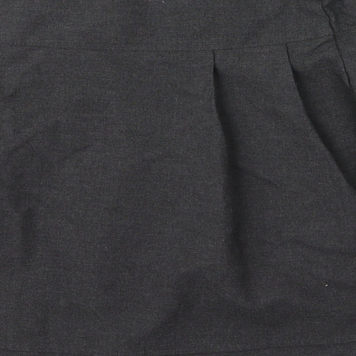 F&F Girls Grey  Viscose Pleated Skirt Size 9 Years  Regular