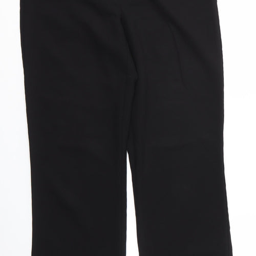 George Womens Black  Polyester Trousers  Size 12 L29 in Regular Zip