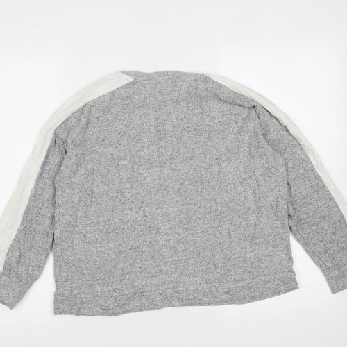JEFF & CO Womens Grey  Viscose Pullover Sweatshirt Size 10