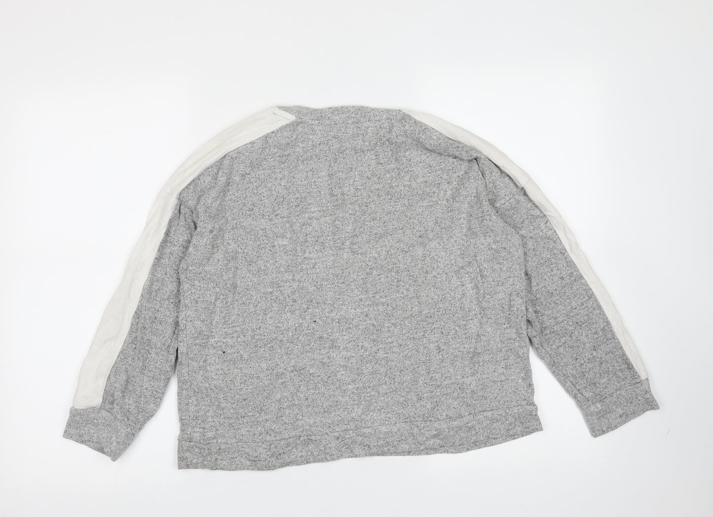 JEFF & CO Womens Grey  Viscose Pullover Sweatshirt Size 10