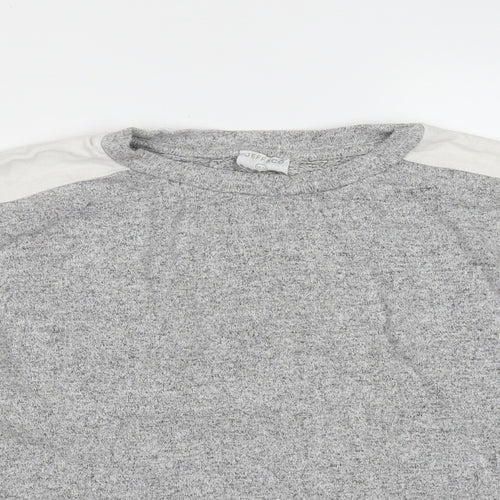 JEFF & CO Womens Grey  Viscose Pullover Sweatshirt Size 10