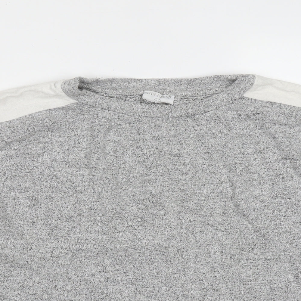 JEFF & CO Womens Grey  Viscose Pullover Sweatshirt Size 10