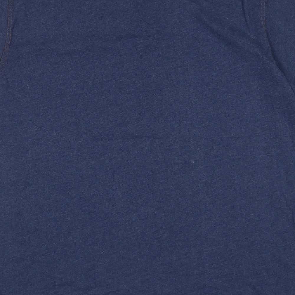 NEXT Mens Blue  Cotton  T-Shirt Size 2XL Round Neck  - stonemason