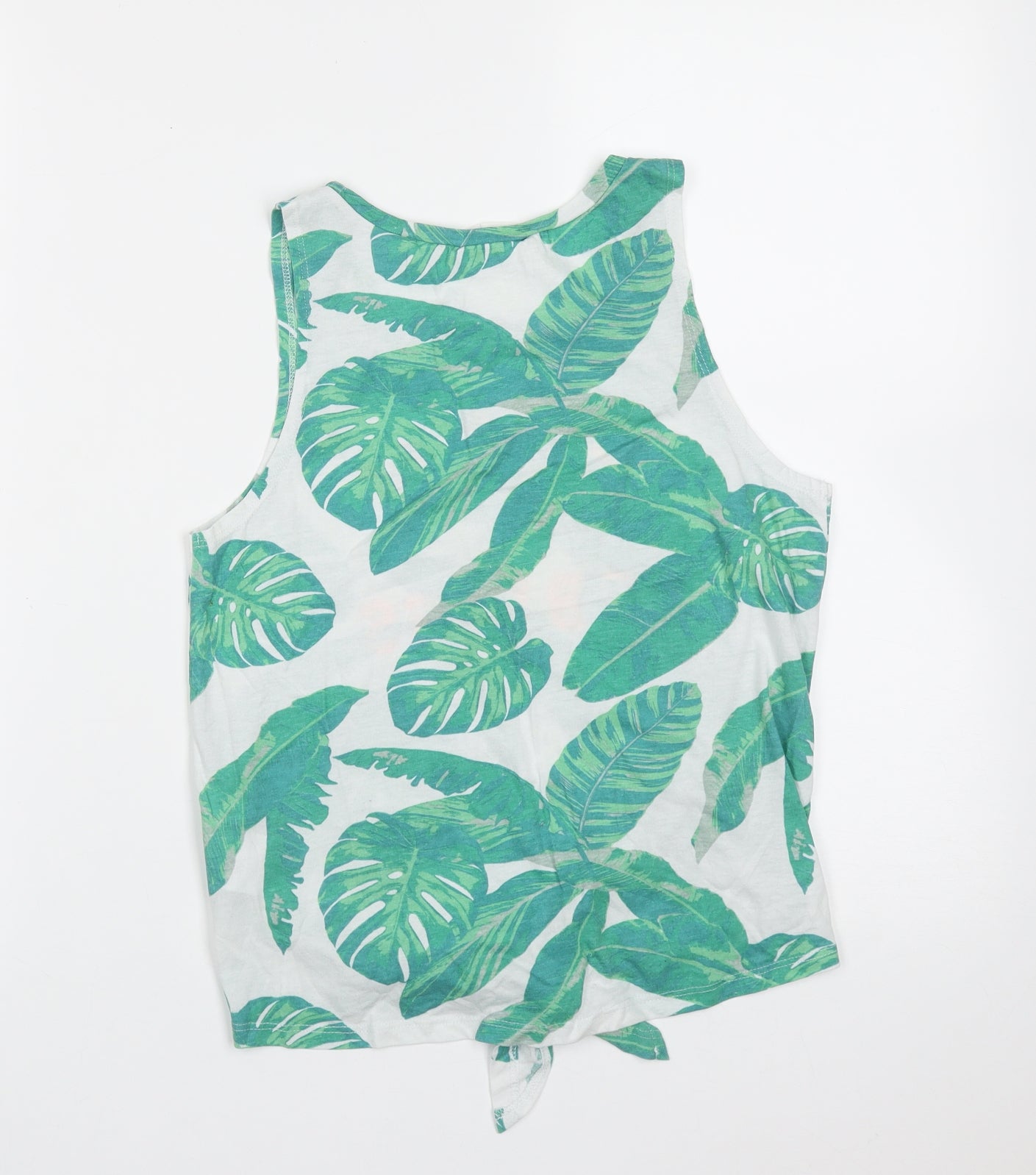 H&M Girls White  Cotton Basic T-Shirt Size 12-13 Years Round Neck  - palm springs