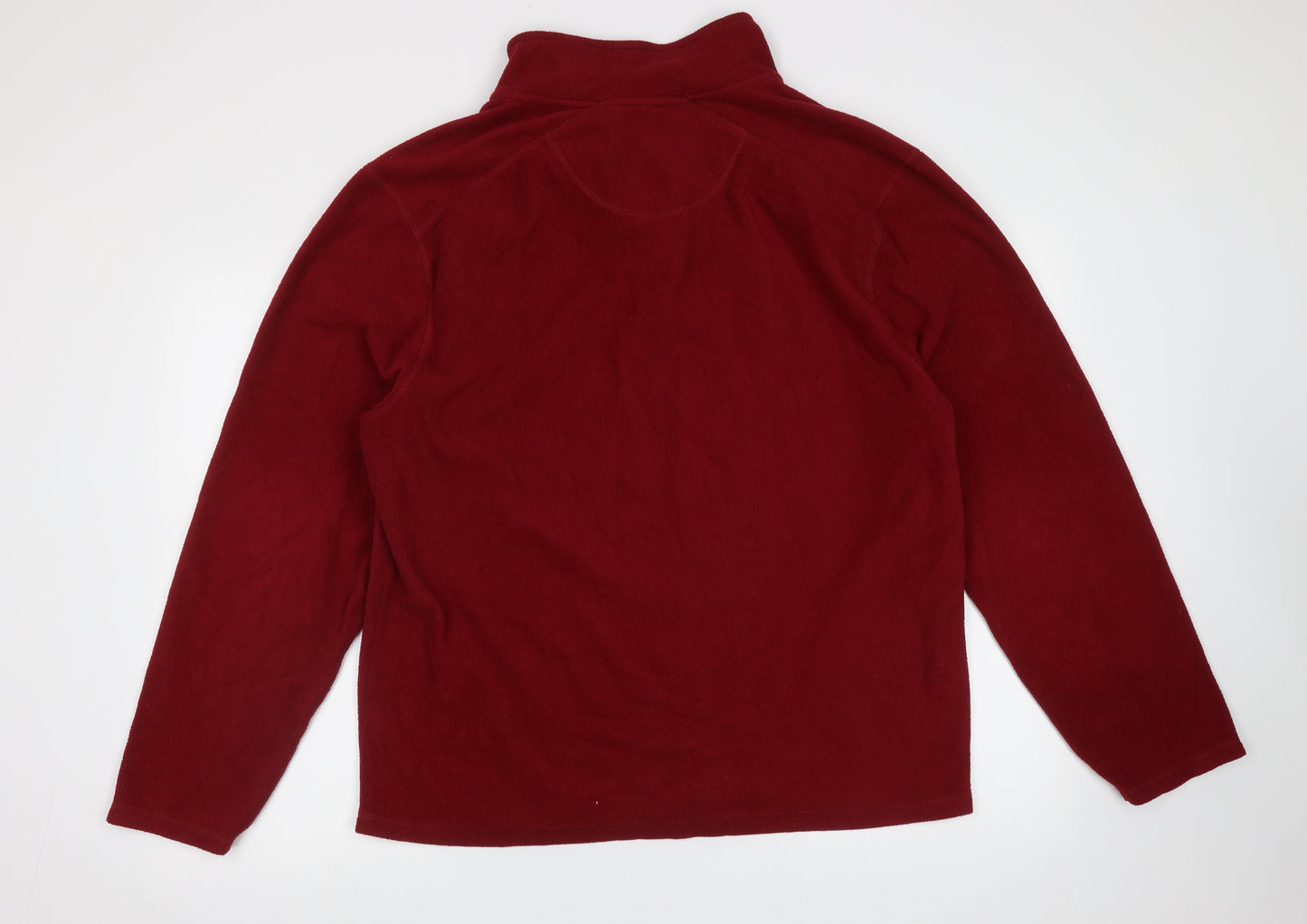 Primark Mens Red High Neck  Polyester Pullover Jumper Size 2XL