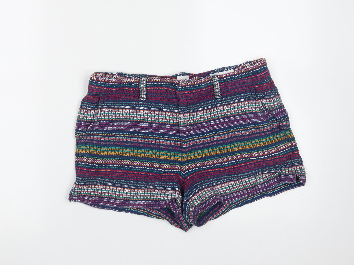 Gap Womens Multicoloured Striped Cotton Hot Pants Shorts Size 6  Regular