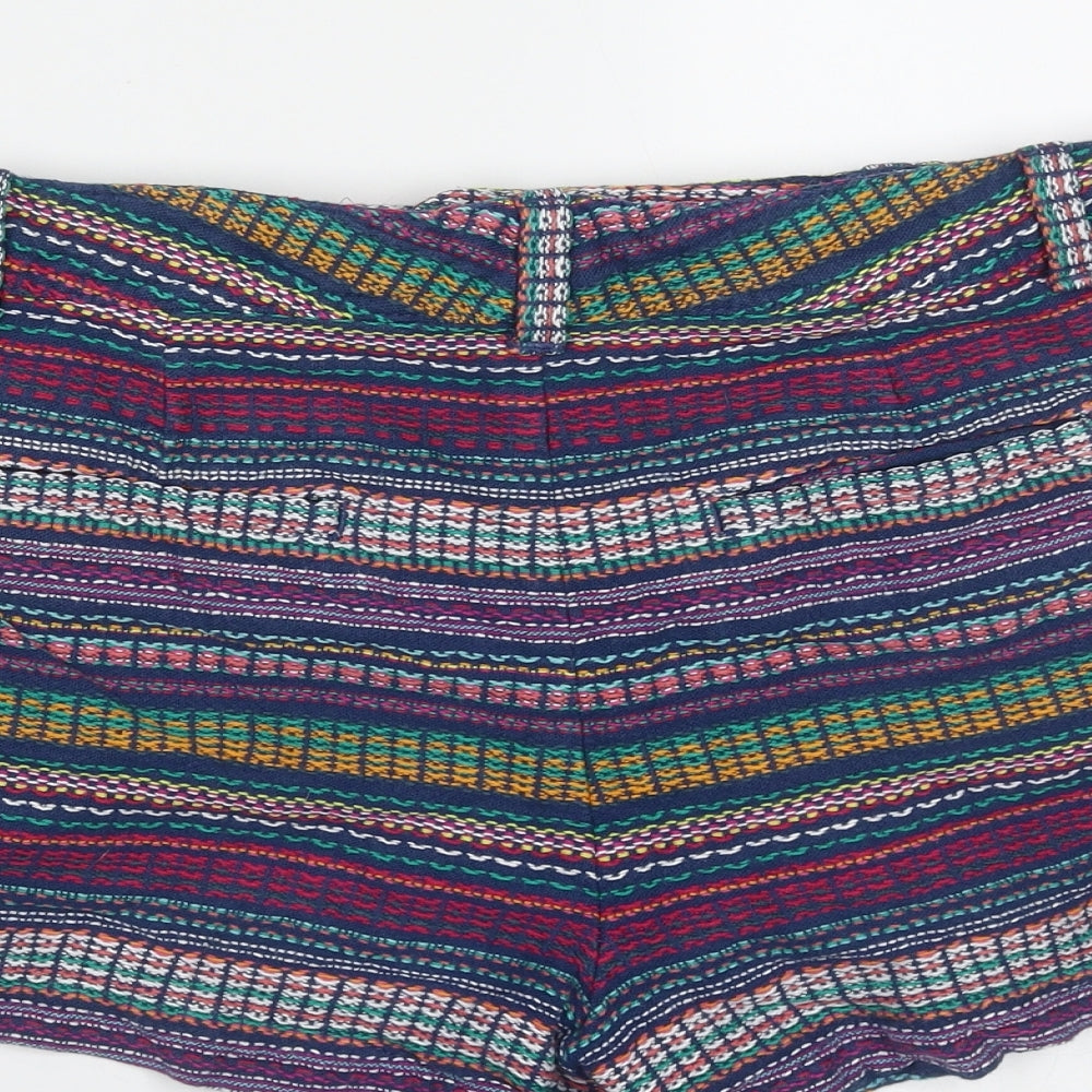 Gap Womens Multicoloured Striped Cotton Hot Pants Shorts Size 6  Regular