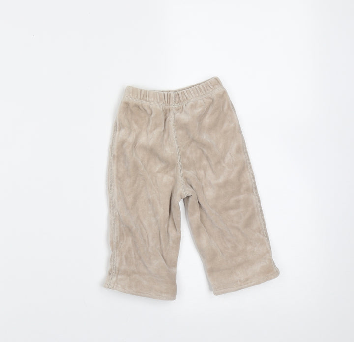 George Girls Beige Polyester Trousers Size 3-6 Months