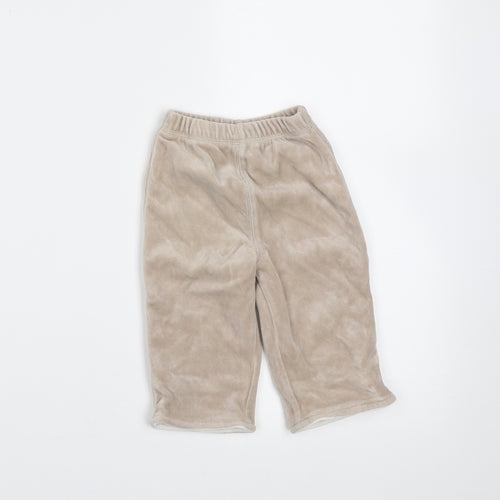 George Girls Beige  Polyester  Trousers Size 3-6 Months