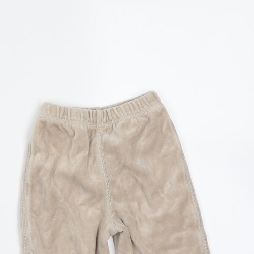 George Girls Beige  Polyester  Trousers Size 3-6 Months