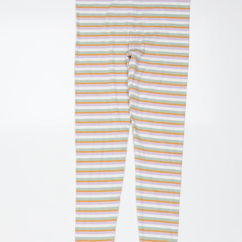 TU Girls Multicoloured Striped Cotton Carrot Trousers Size 9 Months  Extra-Slim  - leggings