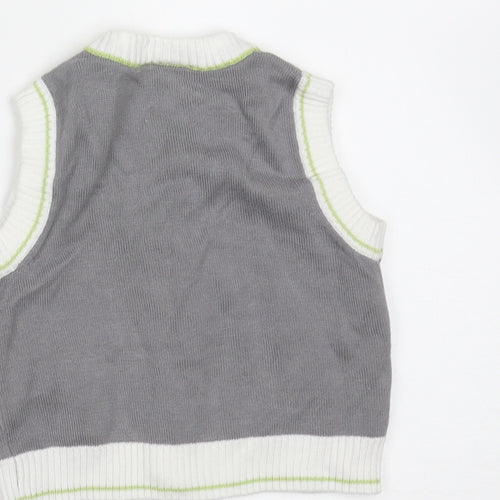 Baby Boutique Baby Grey  Cotton Cardigan Jumper Size 3-6 Months  Button