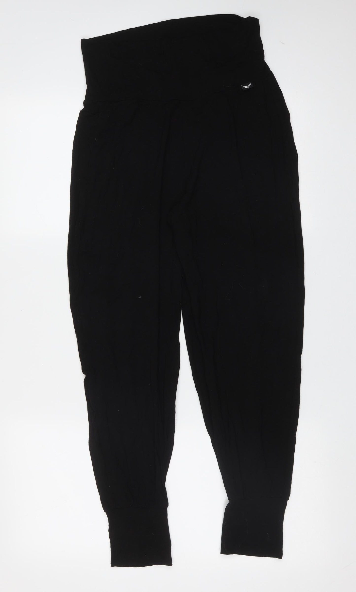 Trigema Womens Black  Viscose Trousers  Size XS L28 in Regular