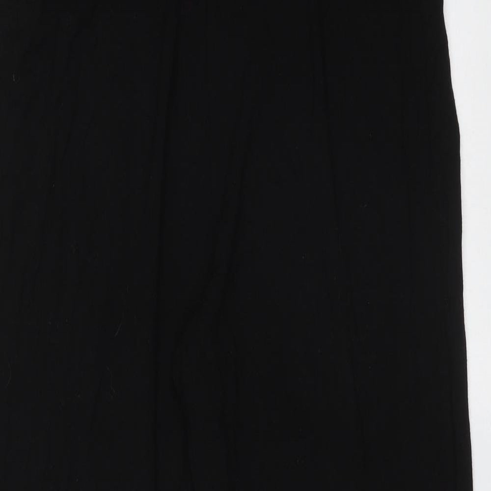 Trigema Womens Black  Viscose Trousers  Size XS L28 in Regular