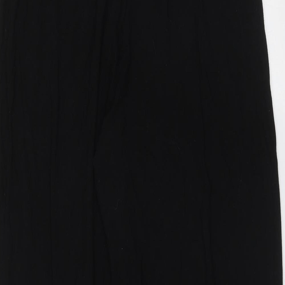 Trigema Womens Black  Viscose Trousers  Size XS L28 in Regular