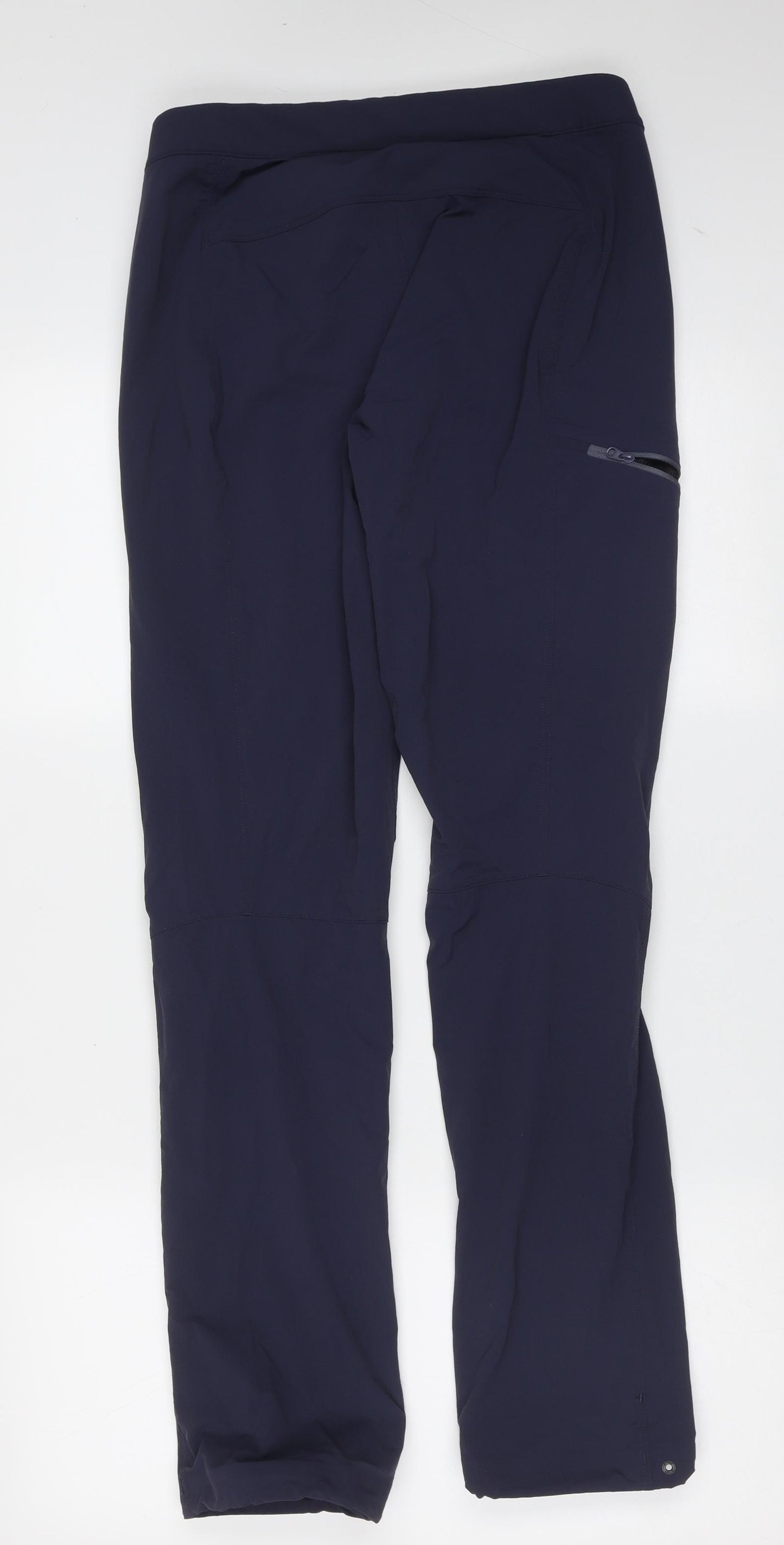 Preworn Womens Blue  Nylon Trousers  Size 4 L31 in Regular Zip
