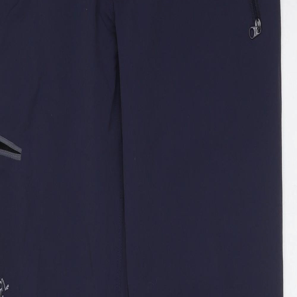 Preworn Womens Blue  Nylon Trousers  Size 4 L31 in Regular Zip