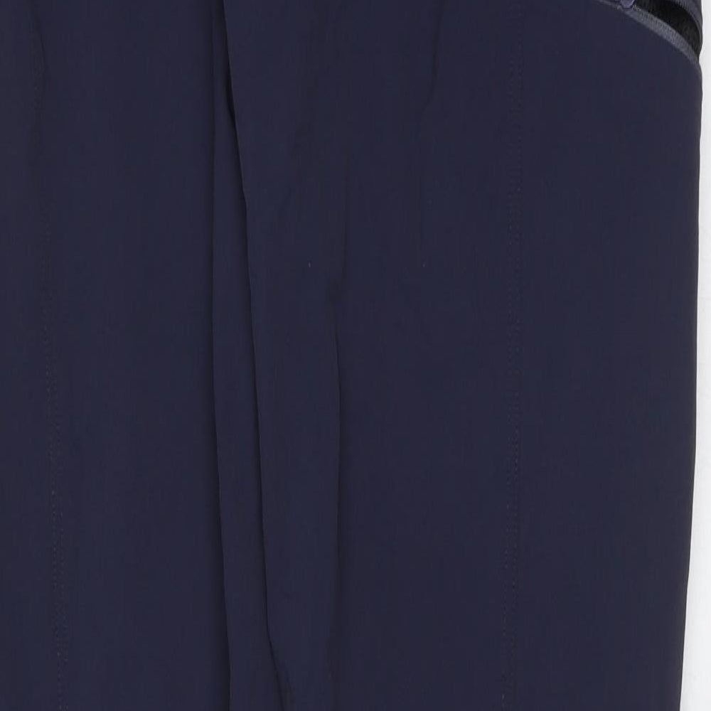 Preworn Womens Blue  Nylon Trousers  Size 4 L31 in Regular Zip