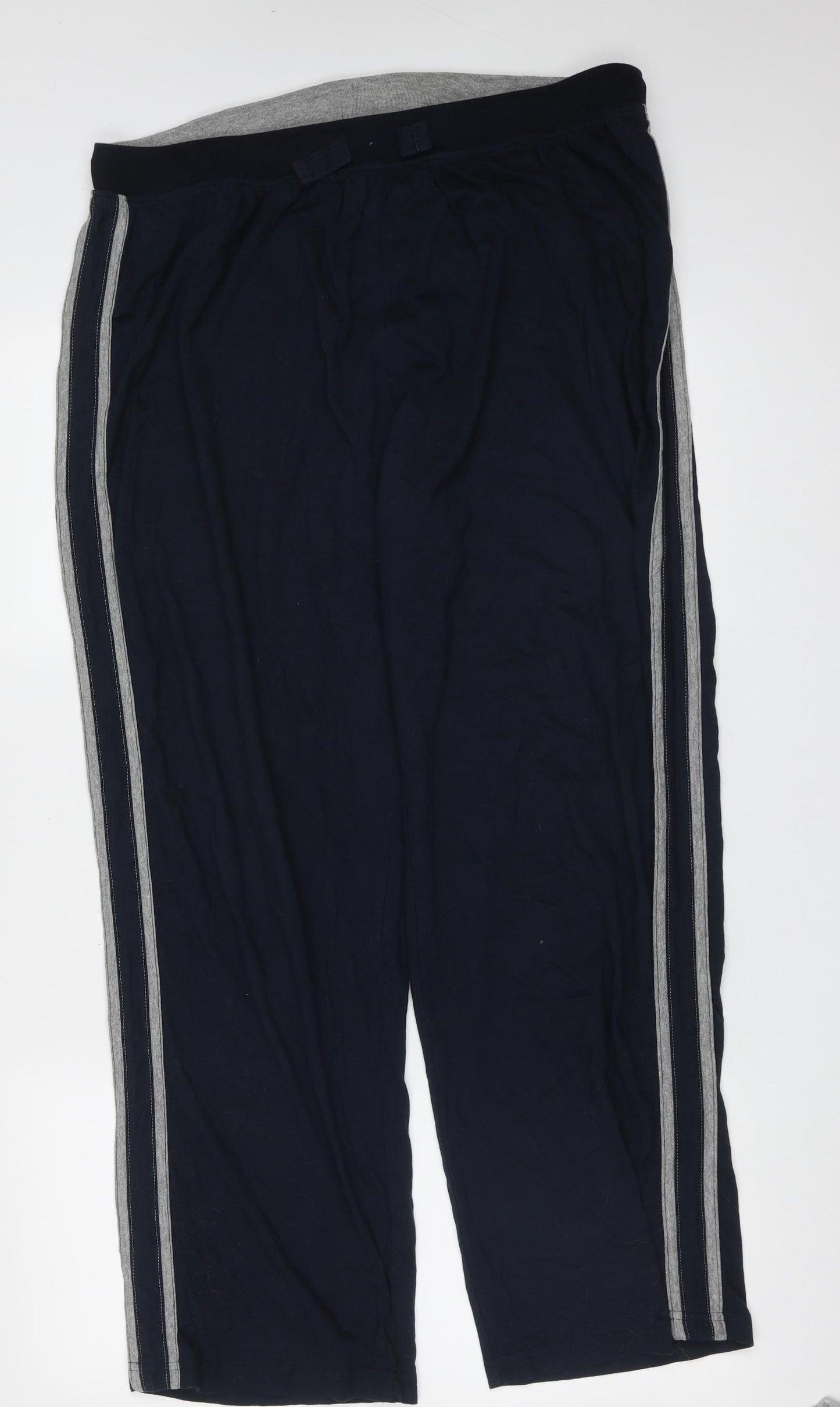 George Mens Blue Solid Cotton  Pyjama Pants Size XL