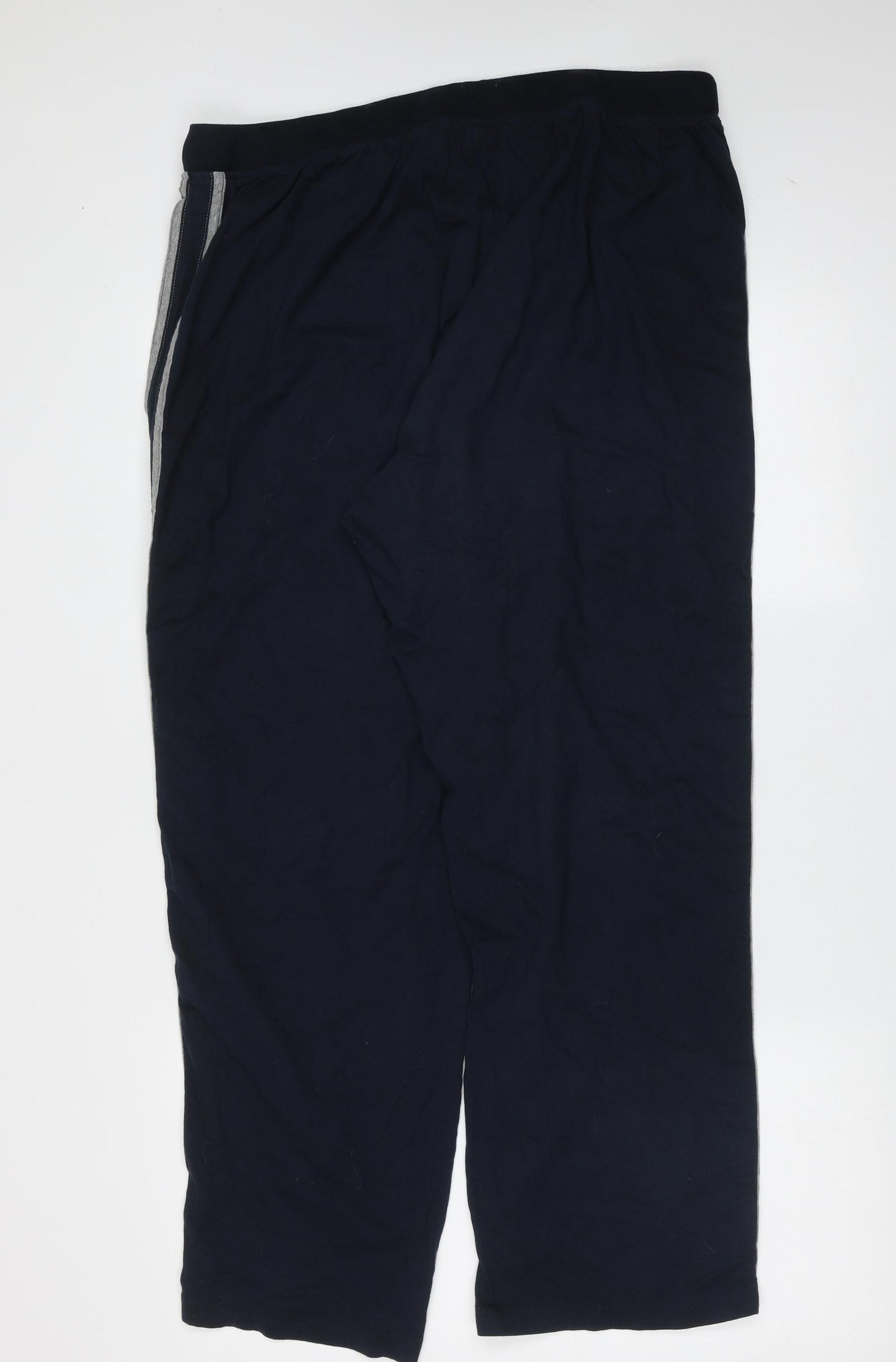 George Mens Blue Solid Cotton  Pyjama Pants Size XL