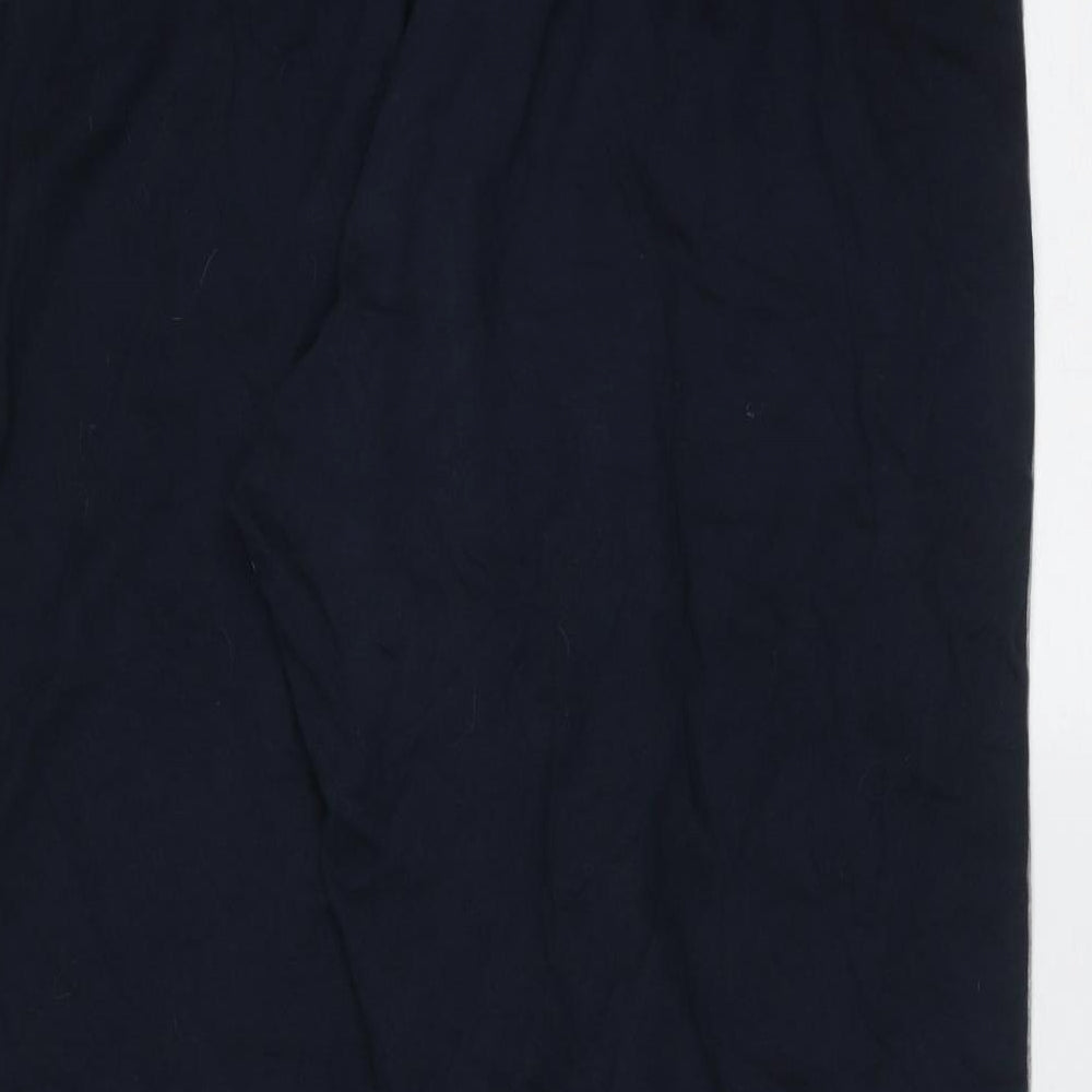 George Mens Blue Solid Cotton  Pyjama Pants Size XL