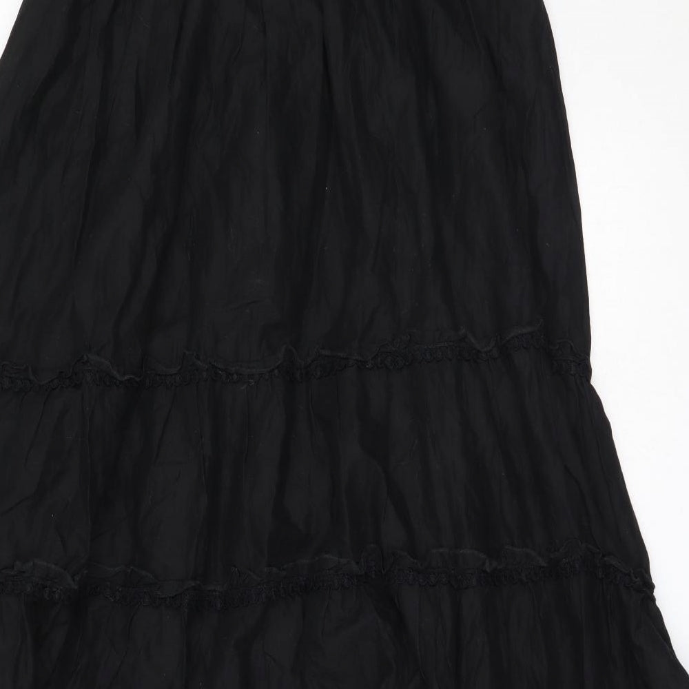 Marks and Spencer Womens Black  Cotton Fit & Flare  Size L  Off the Shoulder