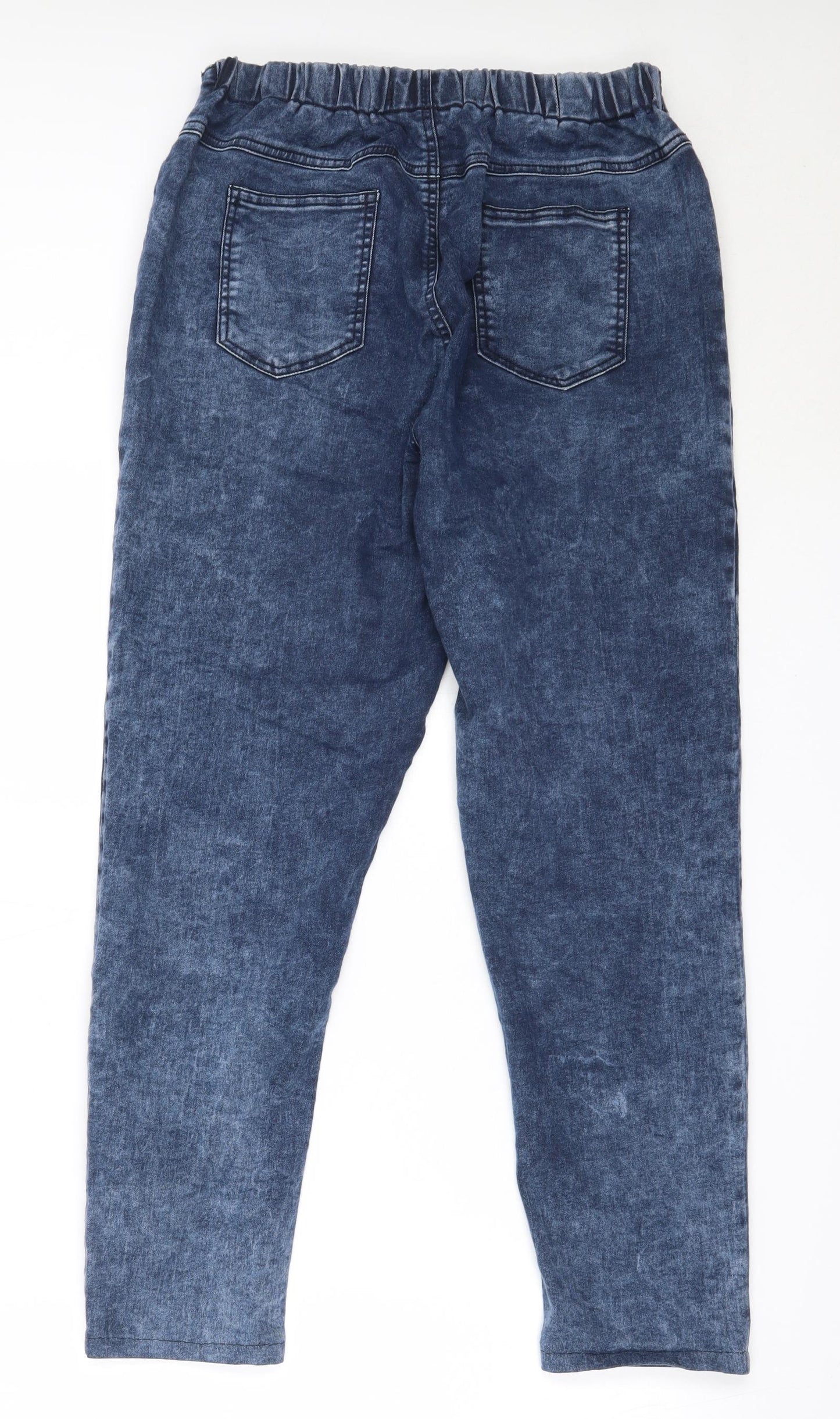 Peacocks Womens Blue  Cotton Jegging Jeans Size 14 L25 in Regular
