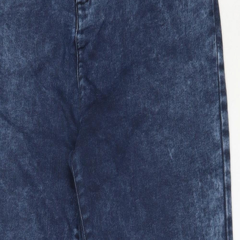 Peacocks Womens Blue  Cotton Jegging Jeans Size 14 L25 in Regular