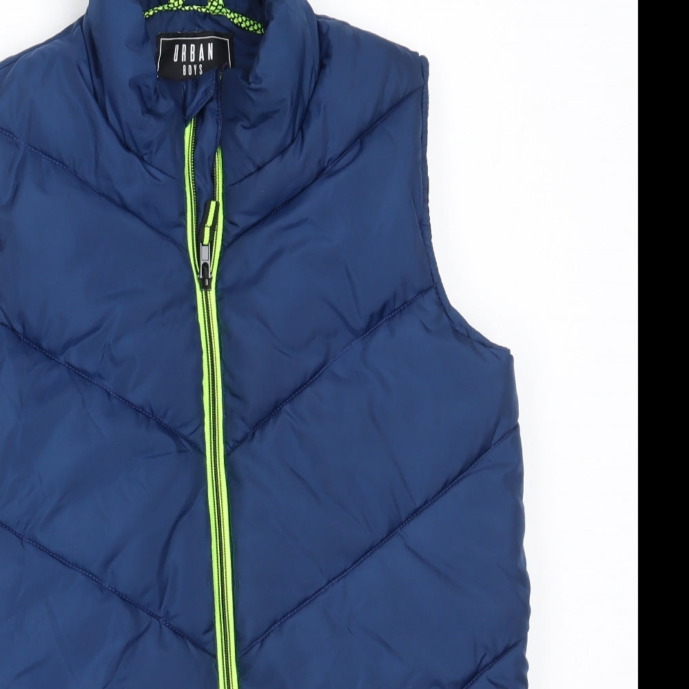 Matalan Boys Blue   Gilet Coat Size 12 Years