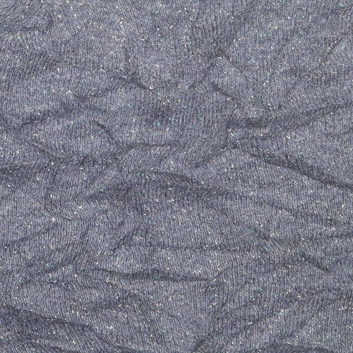 Marks and Spencer Womens Blue Round Neck  Acrylic Pullover Jumper Size 8