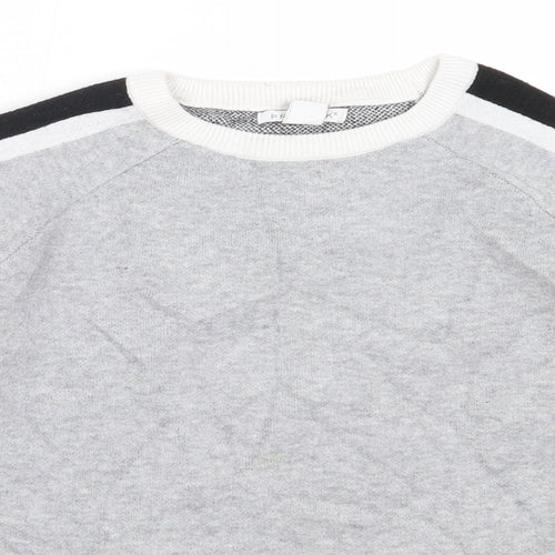 Primark Girls Grey Round Neck  Polyester Pullover Jumper Size 13-14 Years