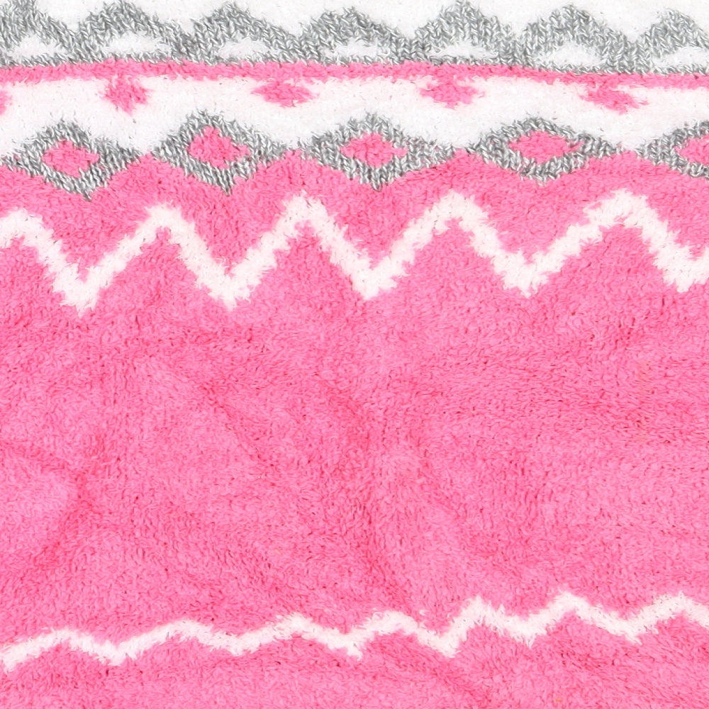 abercrombie kids Girls Pink Round Neck  Polyester Pullover Jumper Size 11-12 Years