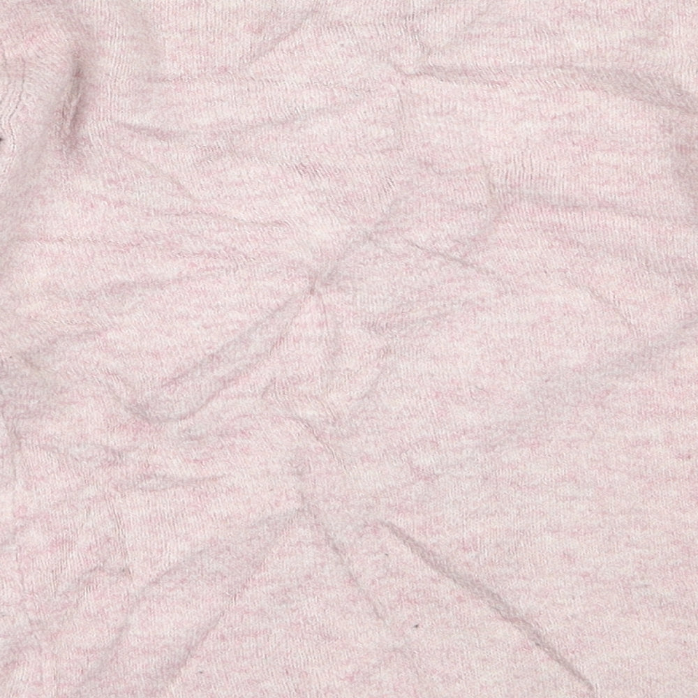 Primark Girls Pink Round Neck  Acrylic Pullover Jumper Size 4-5 Years