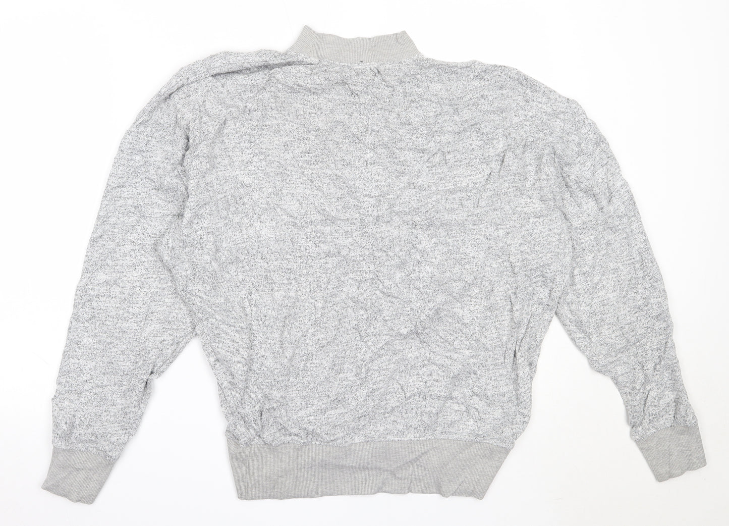Topshop Womens Grey High Neck  Viscose Pullover Jumper Size 8