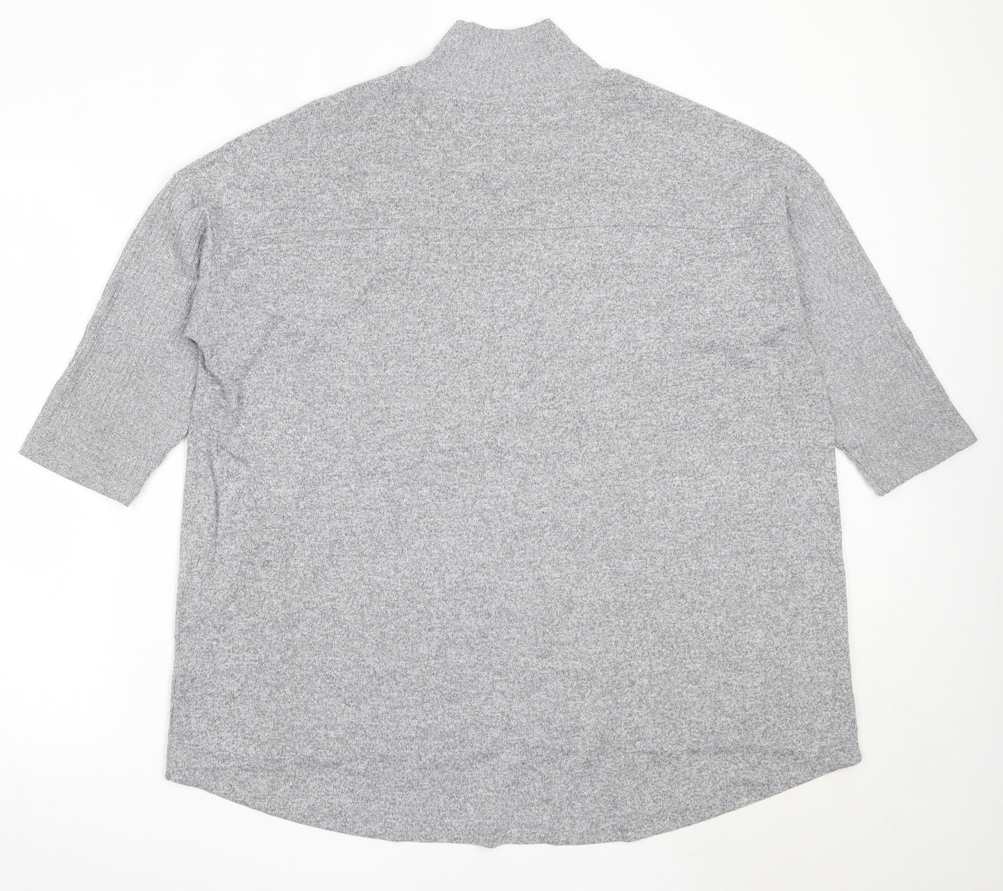 Marks and Spencer Womens Grey High Neck  Polyester Pullover Jumper Size 18