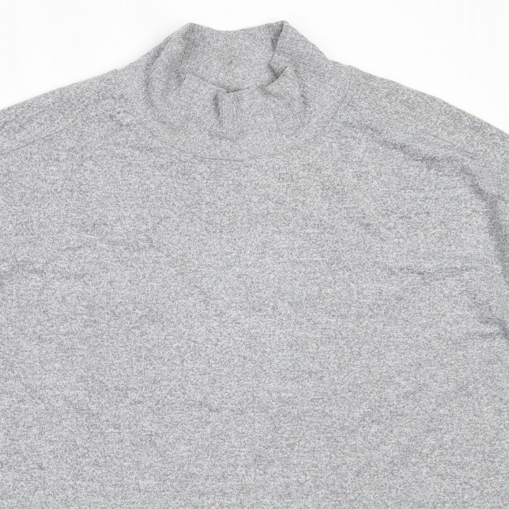 Marks and Spencer Womens Grey High Neck  Polyester Pullover Jumper Size 18