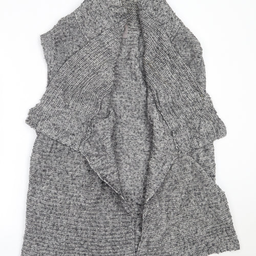 Yaya Woman Womens Grey Round Neck  Cotton Cardigan Jumper Size XL