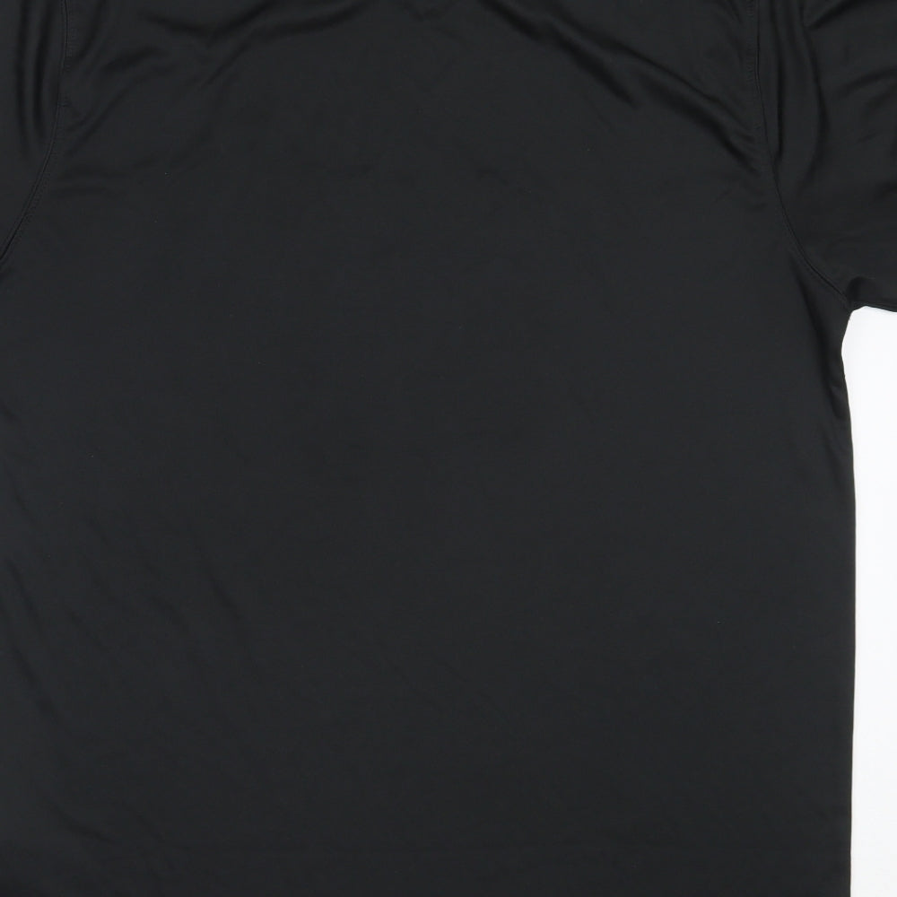 All We Do is Mens Black  Polyester  T-Shirt Size L Round Neck