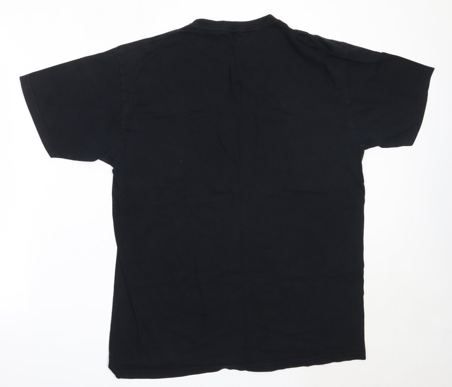 Billabong Mens Black  Cotton  T-Shirt Size L Round Neck